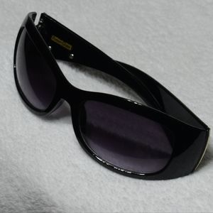Vintage Foster Grant Black and Chrome Sunglasses